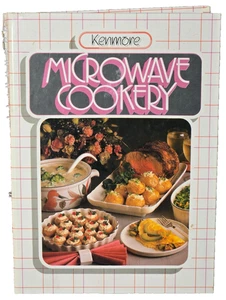 Vintage 1984 Sears Kenmore Microwave Cookery Recipe Ideas Spiral Bound Cookbook - Picture 1 of 3