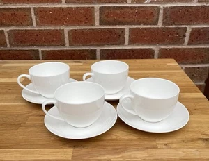 Maxwell & Williams White Cashmere x 4 Cups & Saucers - Picture 1 of 8