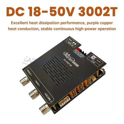 3002T PRO QCC3034 TPA3255 Bluetooth 2 Channel Amplifier Board Lossless 300W+300W - Bild 1 von 4