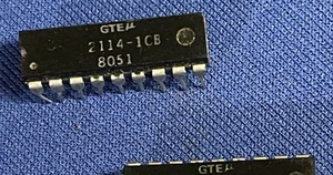 L2114-1CB GTEu 2114P 2114N RAM 1024x4 4K 18-PIN DIP RARE VINTAGE dc 8051 QTY-1 - Picture 1 of 1