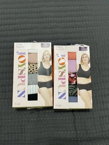 2 Packs Joyspun 6 Pair Cotton Boyshort Underwear Women’s Size XXL ( 20 ) New - Picture 1 of 6