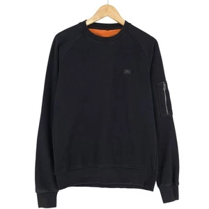 Alpha Industries Sudadera Pullover Hombre Negro Algodón Ns8 Talla S - Imagen 1 de 8