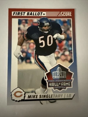 2024 Panini Score Mike Singletary Throwback Hall of Fame 1st Ballot Bears - Image 1 of 4