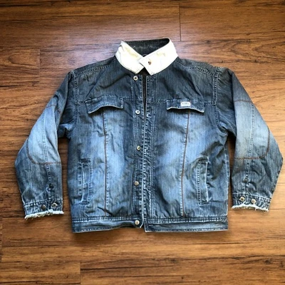 Vintage Timberland Youth XL Fleece Lined Denim Jacket Faded Streetwear - Image 1 of 4