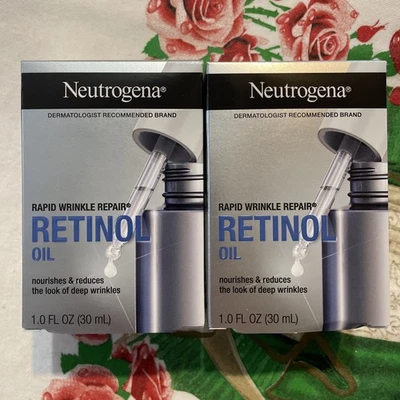 Neutrogena Rapid Wrinkle Repair Retinol Oil 1 oz 2 new Units Retired - Image 1 of 4