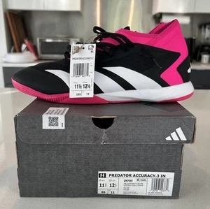 Adidas Predator Accuracy .3 Indoor Soccer Shoes Black Pink White GW7069 Sz 11.5 - Bild 1 von 13