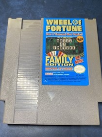 Wheel of Fortune Family Edition NES Authentic USA Cartridge