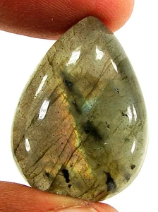 40.85 Ct Natural Labradorite Pink Fire Gemstone Cabochon Wire Wrap Stone - 25048 - Picture 1 of 2