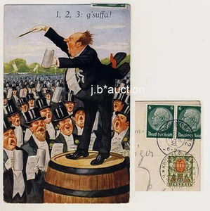 MÜNCHEN Humor Bier Beer Masskrug Stein * AK um 1930 * Nachporto Schweiz  - Bild 1 von 1