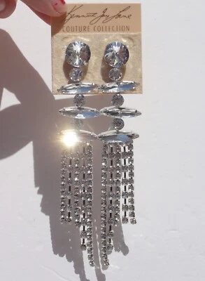 PENDIENTES COLGANTES KENNETH JAY LANE KJL ARAÑA CRISTAL NUEVOS Foto 1 de 4