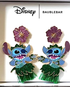 Hula STITCH earrings DISNEY x BAUBLEBAR Lilo & Stitch new in box - Picture 1 of 2