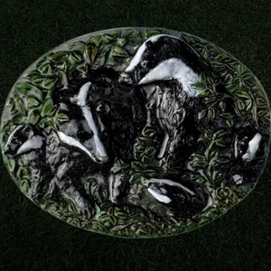 Badgers Belt Buckle, Cete, Woodland Wildlife, Nature, Family, Dragon Designs - Picture 1 of 5