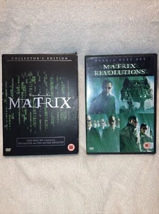 The Matrix collectors edition 2 disc Dvd set & The matrix revolutions 2 disc set - Picture 1 of 18