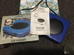 NEW Vintage Beverage Warmer Coffee Hot Beverages Nonstick In Box Blue 12W - Picture 1 of 2