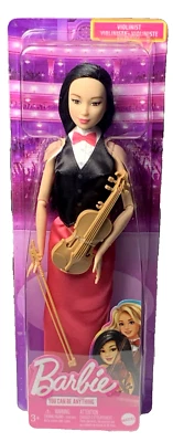 Boneca Barbie violinista Mattel Careers com violino e arco 2022 idades 3+ nova na caixa - Imagem 1 de 4