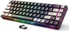 65% Wireless Gaming Keyboard, Rechargeable Backlit Gaming Keyboard, 68 Keys Ultr