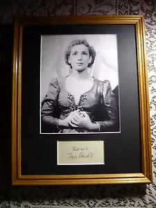 DAME PEGGY ASHCROFT 1984 ATTRICE VINCITRICE DELL'OSCAR FIRMATA ESPOSIZIONE AUTOGRAFATA COA - Foto 1 di 4