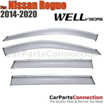 WellVisors Window Visors 14-20 For Nissan Rogue Side Deflectors - Image 1 of 4