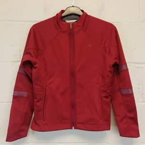 New Balance Jacket SMALL Womens Red Soft Shell Bionshield Burgundy PRISTINE COND - Picture 1 of 8