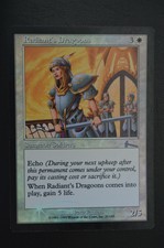 Magic The Gathering MTG RADIANT'S DRAGOONS FOIL Urza's Legacy SP Slightly Played