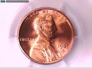 1985 D Lincoln Memorial Cent PCGS MS 67 RD 33396399 - Picture 1 of 3