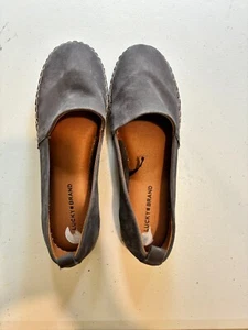 Lucky Brand graue Wildleder Loretto Espadrille Halbschuhe Damen 7,5 TOP - Bild 1 von 8