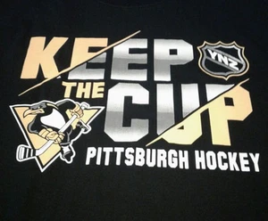 Pittsburgh Penguins "Keep the Cup" T-Shirt Größe Large Stanley Cup Champs - Bild 1 von 3