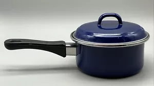 Magefesa Mediterranean Cuisine Blue Non-Stick Cooking Pot w/Lid Quart A7 - Picture 1 of 5