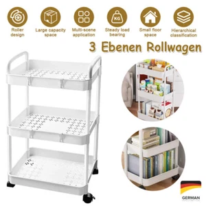 Rollwagen Küchenwagen Servierwagen Bücherwagen Rollregal Bastelwagen mit Rollen - Bild 1 von 15