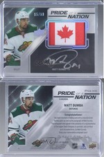 2019-20 SPx UD Black Pride of a Nation Rookies /99 Matt Dumba Tier 1 Patch Auto