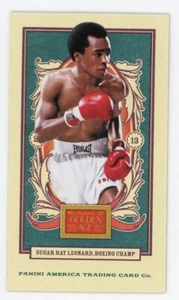 2013 Panini Golden Age - Mini American Caramel Red Back #112 Sugar Ray Leonard - Picture 1 of 2