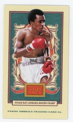 2013 Panini Golden Age - Mini American Caramel Red Back #112 Sugar Ray Leonard - Image 1 of 2