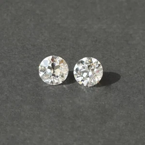 .20 CT Round Brilliant Cut Loose CVD Diamond Pair E Color VVS1 Clarity 2 Pc - Picture 1 of 4