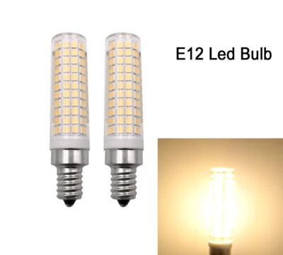 2pcs E12 LED bulb C7 10W 110V 136-2835 Warm White Ceramics Ceiling Fan Lights H - Image 1 of 4