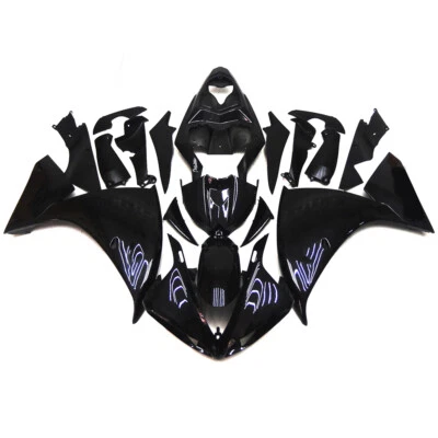 Injection Black Fairing Kit for Yamaha YZF-R1 2009 2010 2011 YZF1000 R1 Body Kit - Image 1 of 4