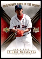 2007 Upper Deck MLB Rookie Card of the Month Daisuke Matsuzaka Boston Red Sox
