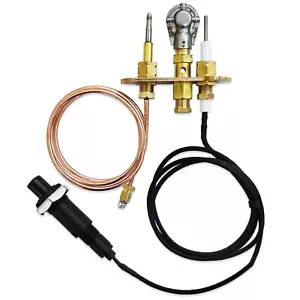 PILOT BURNER SPARK IGNITION KIT REPLACEMENT FOR BLUE SEAL GAS CHARGRILL - Picture 1 of 24
