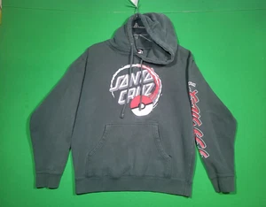 Pokemon X Santa Cruz Skateboards Mens Med Green Hoodie Pokeball Alpine Green - Picture 1 of 20