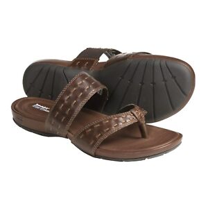 Timberland ~ Pleasant Bay Women's Leather Thong Sandals $80 NIB
