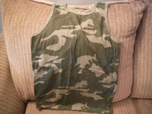 Faded Glory XXL 18 Sleeveless Green Camo Tanktop - Picture 1 of 2