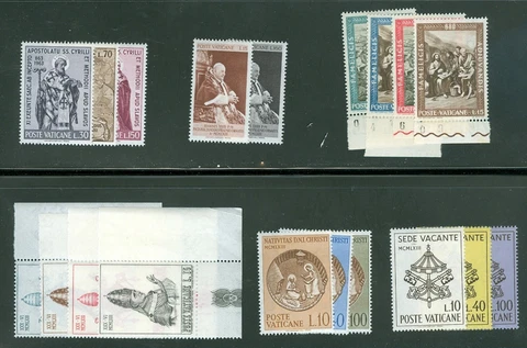 Vatican City 1963 Compete MNH Year Set Cover