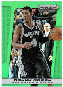 2013-14 Panini Prizm Prizms Green Spurs Basketball Card #164 Danny Green