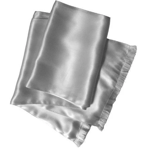 Bufanda de aviador Royal Silk® - GRIS - suave, elegante, elegante, 100 % seda satinada Foto 1 de 1
