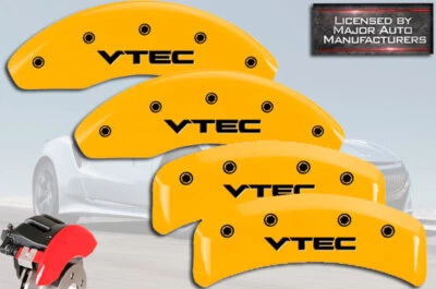 Cubierta de pinza de disco de freno MGP amarillo VTEC base tipo Acura CL 2001-2003 Foto 1 de 4