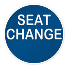 5 - Seat Change  Poker Buttons   Double Sided  BUTTONS 1.25"