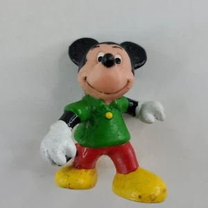 Walt Disney Productions Mickey Mouse Made in Hong Kong PVC Figure 2" Cake Topper - Picture 1 of 13