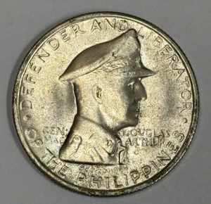 1947 S ONE PESO ~ General Douglas MacArthur Philippine Silver Coin - Picture 1 of 2
