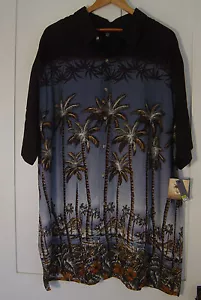 CAMISA PARA HOMBRE ""CROFT & BARROW"" COLECCIÓN ISLA PALMERAS MANGAS CORTAS TALLA 2XLT - Imagen 1 de 7