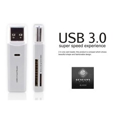 MINI 5Gbps Super Speed USB 3.0 Micro SD/SDXC TF Card Reader Adapter one