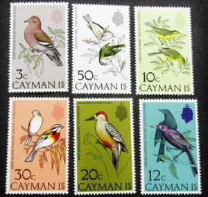 CAYMEN ISLAND BIRDS STAMPS 1974 COMPLETE SET SC322-27 MNH T755 - Picture 1 of 1